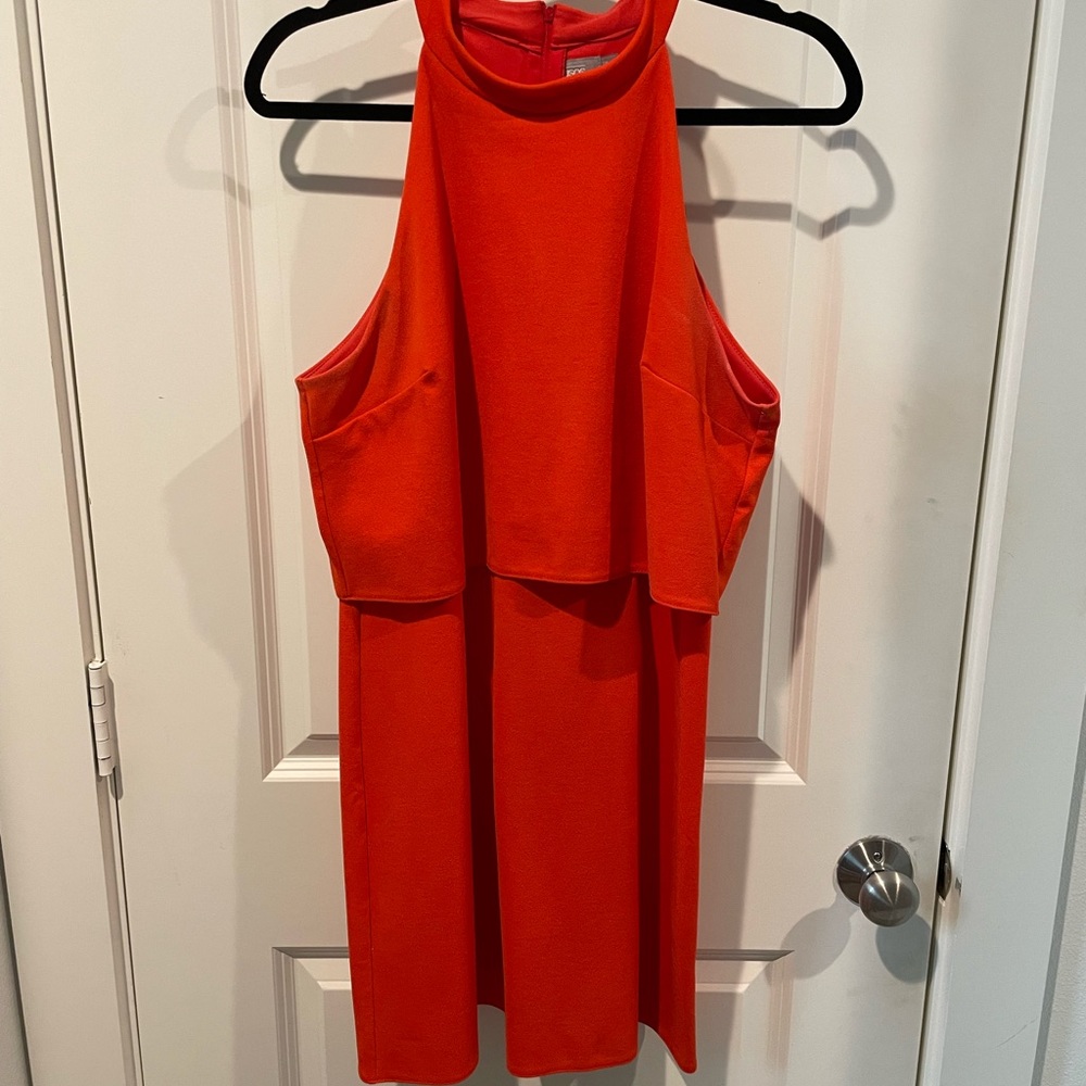 ASOS mini dress with crop top layer
